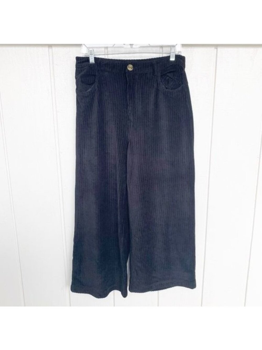 Eden In Love Hawaii Black Wide Leg High-Rise Pants Women's Large L